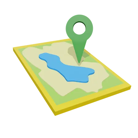 Travel Maps 3D Icon