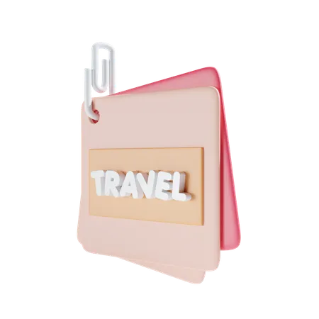 Travel Memo  3D Icon