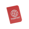 travel passport 3d logo
