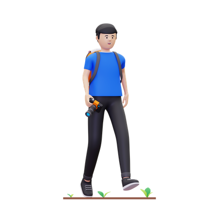Travel photographer  3D Icon