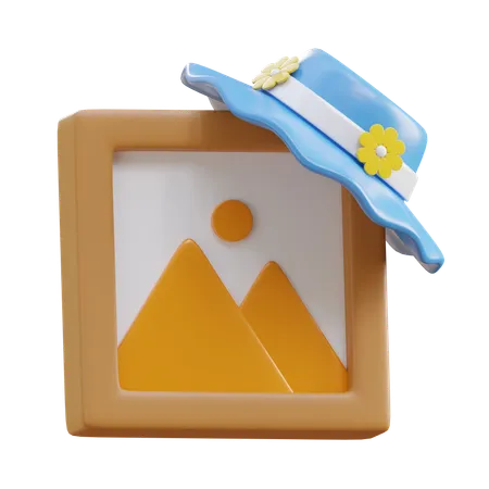 Travel Picture  3D Icon