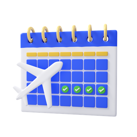 Travel Schedule  3D Icon