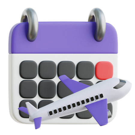 旅行スケジュール  3D Icon