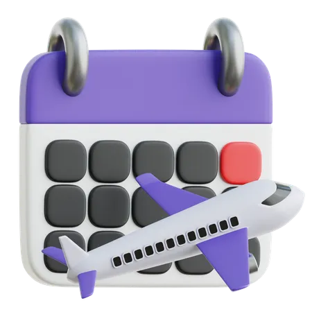 旅行スケジュール  3D Icon