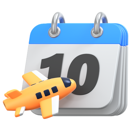 Travel Schedule  3D Icon