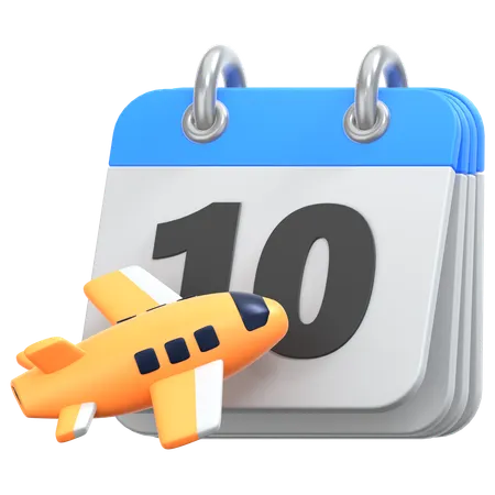 Travel Schedule  3D Icon