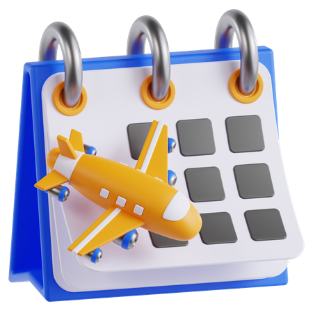 Travel Schedule  3D Icon