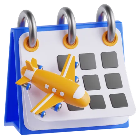 Travel Schedule  3D Icon