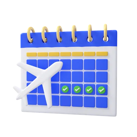 Travel Schedule  3D Icon