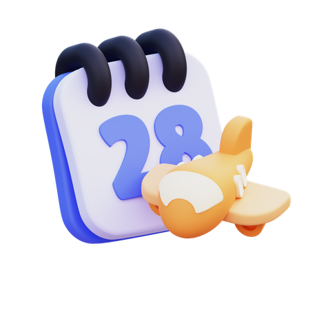 Travel Schedule  3D Icon