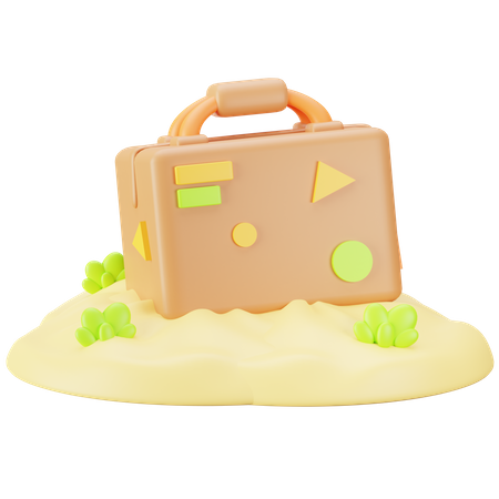 Travel Suitcase  3D Icon