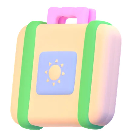 Travel Suitcase  3D Icon