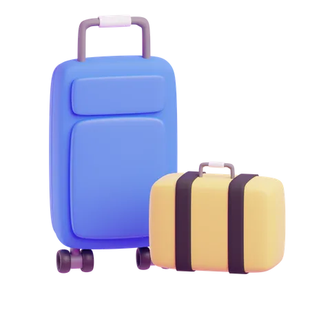 Travel Suitcase 3D Icon
