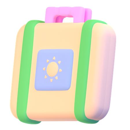 Travel Suitcase  3D Icon
