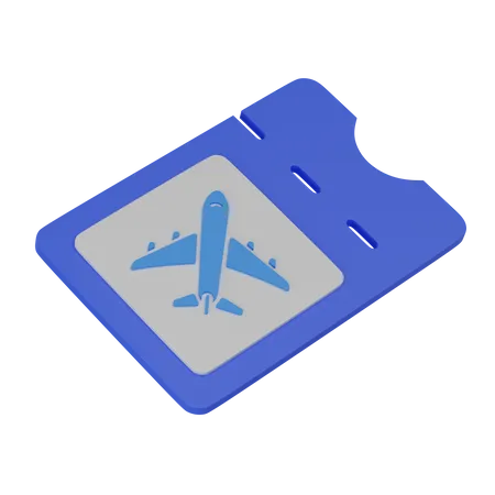 Travel ticket  3D Icon