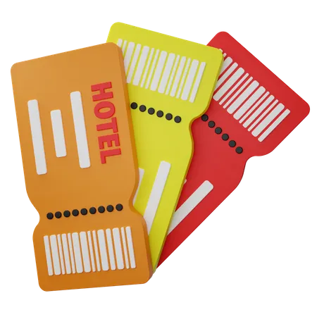 Travel Ticket  3D Icon