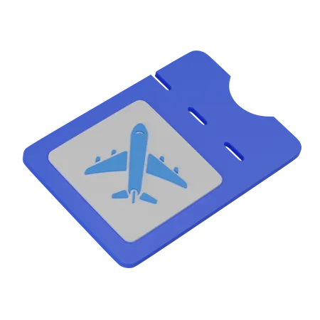 Travel ticket 3D Icon