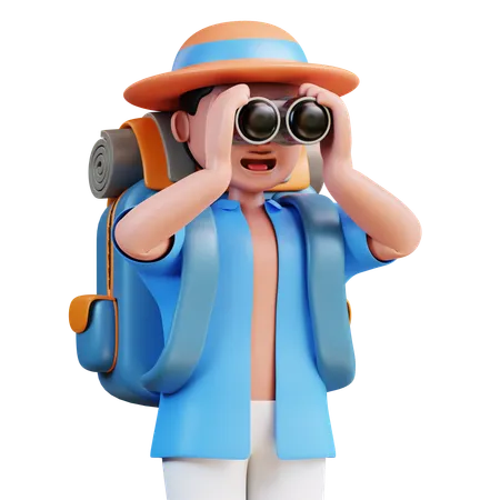 Travel Vlogger  3D Icon