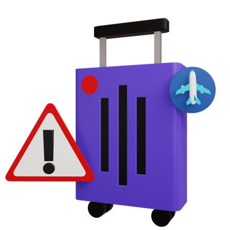 Travel Warning  3D Icon