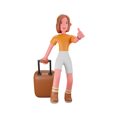 Traveler 3D Illustration