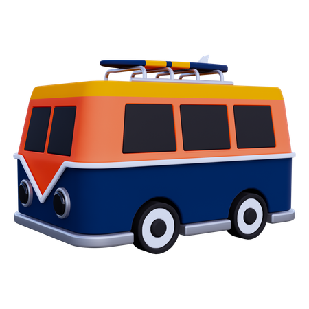 Traveling Bus  3D Icon