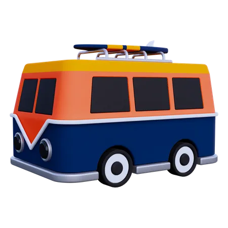 Traveling Bus  3D Icon