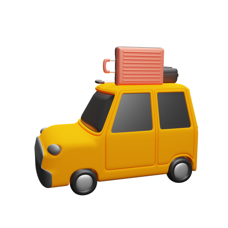 Traveling Car  3D Icon