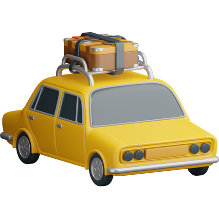 Traveling Car  3D Icon