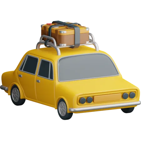 Traveling Car  3D Icon