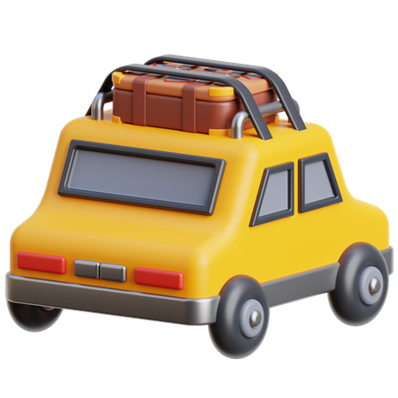 Traveling Car  3D Icon