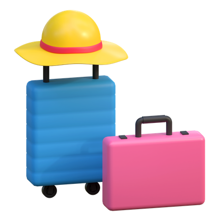Travelling Bag 3D Icon