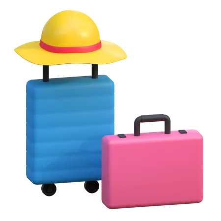 Travelling Bag 3D Icon