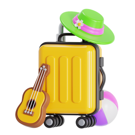 Travelling Beach  3D Icon