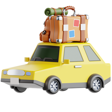 Travelling Car  3D Icon
