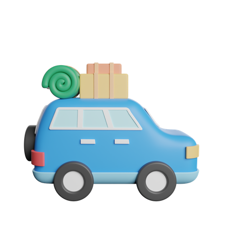 Travelling Car  3D Icon