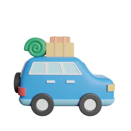 Travelling Car  3D Icon