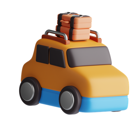 Travelling Car  3D Icon