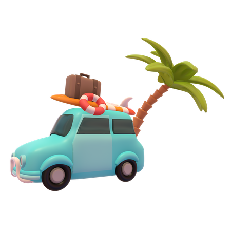 Travelling Car  3D Icon