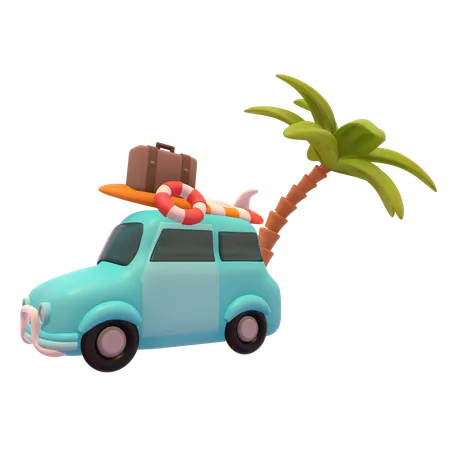 Travelling Car  3D Icon