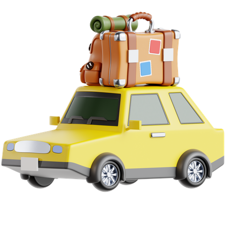 Travelling Car  3D Icon
