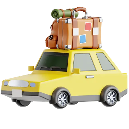 Travelling Car  3D Icon