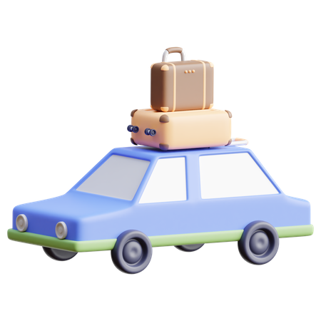 Travelling Car  3D Icon