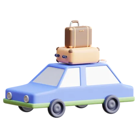 Travelling Car  3D Icon