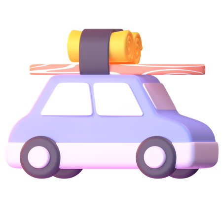 Travelling Car  3D Icon