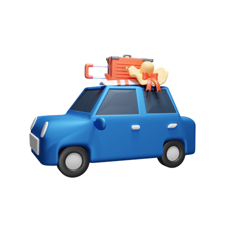 Travelling Car 3D Icon