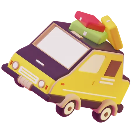 Travelling Car 3D Icon