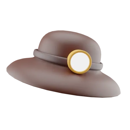 Travelling Hat 3D Icon