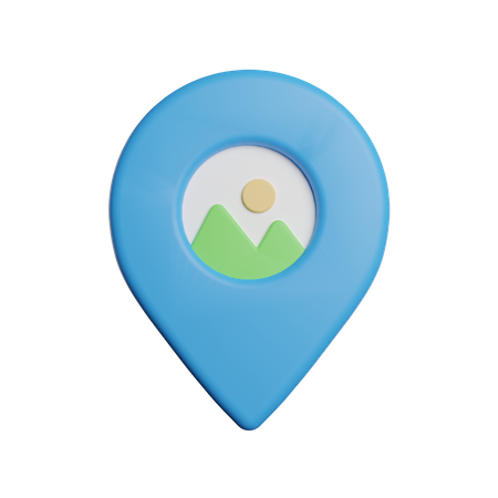 Travelling Location  3D Icon
