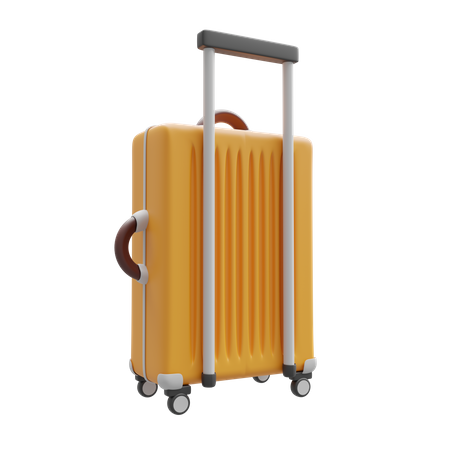 Travelling Luggage 3D Illustration