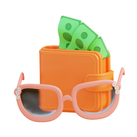 Travelling Money 3D Icon